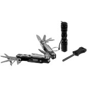 Набор Forster: мультиинструмент, фонарик, огниво, черный Набор Forster: мультиинструмент, фонарик, огниво, черный