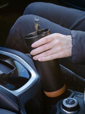 Термостакан Steady, черный Термостакан Steady, черный