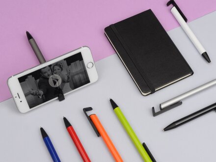 Ручка-подставка шариковая Кипер Металл, черный Ручка-подставка шариковая Кипер Металл, черный