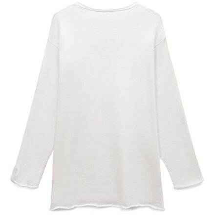 Лонгслив унисекс Siluetti Fuori, молочно-белый Лонгслив унисекс Siluetti Fuori, молочно-белый