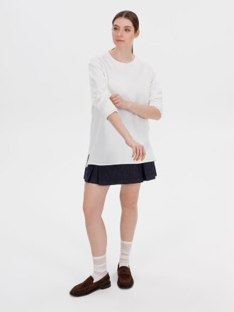 Лонгслив унисекс Siluetti Fuori, молочно-белый Лонгслив унисекс Siluetti Fuori, молочно-белый