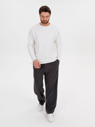 Лонгслив унисекс Siluetti Fuori, молочно-белый Лонгслив унисекс Siluetti Fuori, молочно-белый