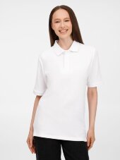 Рубашка поло унисекс Upswing, белая Рубашка поло унисекс Upswing, белая