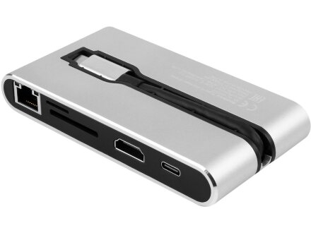 Хаб USB Rombica Type-C Hermes Black Хаб USB Rombica Type-C Hermes Black