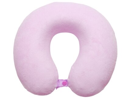 Подушка Basic из микрофибры с эффектом памяти U-shape, розовый NEW Подушка Basic из микрофибры с эффектом памяти U-shape, розовый NEW