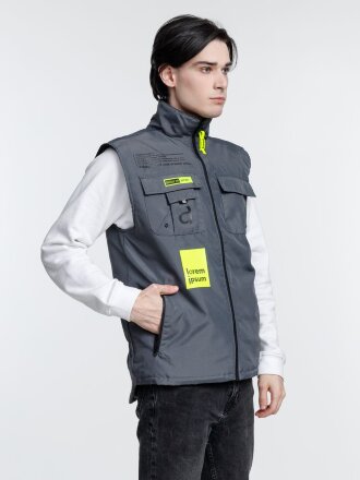 Жилет мужской Stockholm, серый Жилет мужской Stockholm, серый