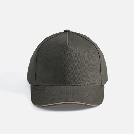 Бейсболка Long Beach, хаки с бежевым Бейсболка Long Beach, хаки с бежевым