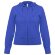 Толстовка женская Hooded Full Zip ярко-синяя с нанесением логотипа