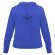 Толстовка женская Hooded Full Zip ярко-синяя с нанесением логотипа