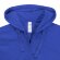 Толстовка женская Hooded Full Zip ярко-синяя с нанесением логотипа