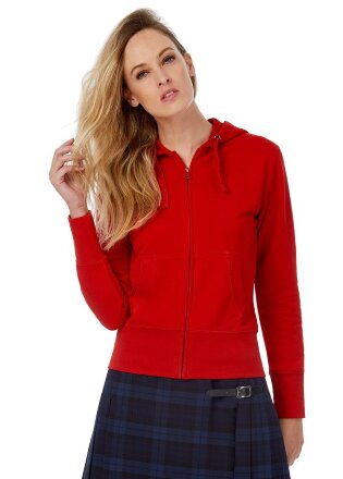 Толстовка женская Hooded Full Zip ярко-синяя Толстовка женская Hooded Full Zip ярко-синяя