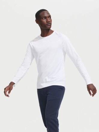 Футболка с длинным рукавом Sporty LSL Men, ярко-синяя Футболка с длинным рукавом Sporty LSL Men, ярко-синяя