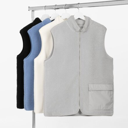 Жилет унисекс Oblako, молочно-белый Жилет унисекс Oblako, молочно-белый