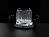 Вращающийся бокал для виски на сланцевом костере Ventura