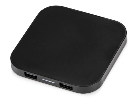 Беспроводная зарядка Tile с 2 USB-A, 5 Вт, черный Беспроводная зарядка Tile с 2 USB-A, 5 Вт, черный