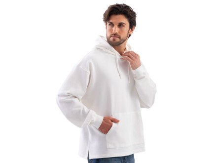 Худи оверсайз Alpha.01 унисекс, молочный