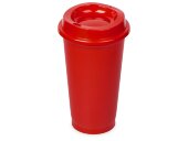 Стакан-тамблер SipGo, 400мл, красный 185С Стакан-тамблер SipGo, 400мл, красный 185С