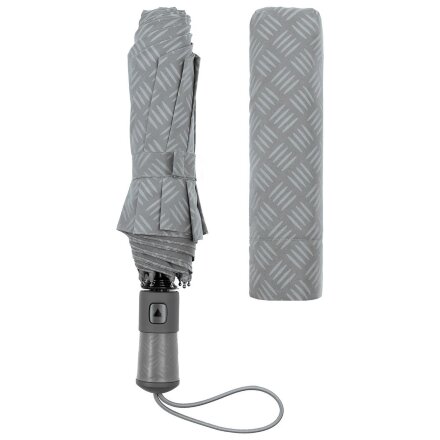 Зонт складной Hard Work, серый Зонт складной Hard Work, серый