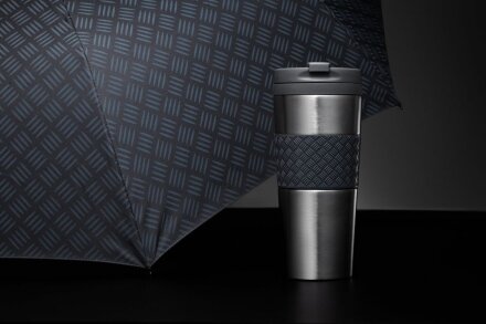 Зонт складной Hard Work, серый Зонт складной Hard Work, серый