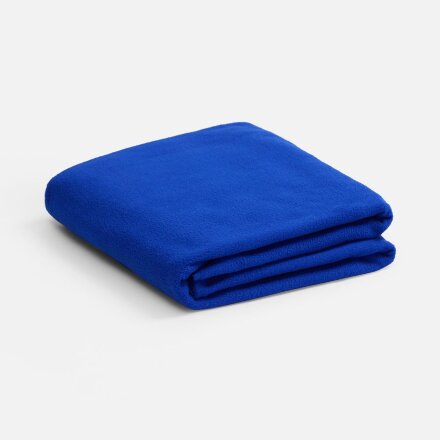 Флисовый плед Warm&Peace, ярко-синий