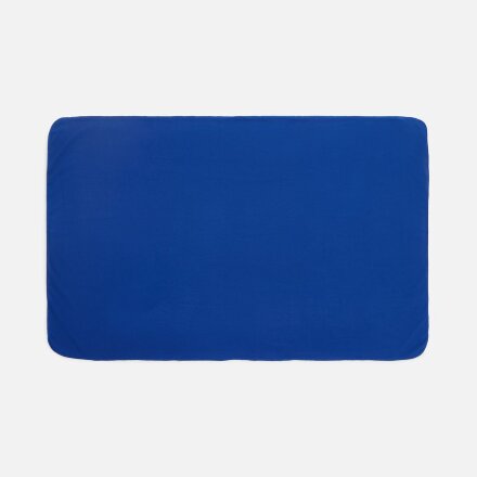 Флисовый плед Warm&Peace, ярко-синий