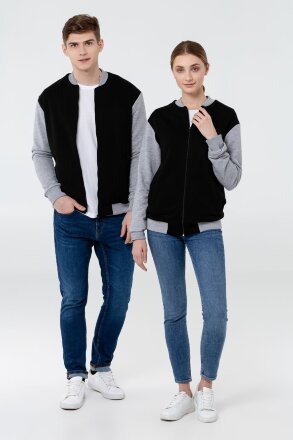 Бомбер College, молочно-белый Бомбер College, молочно-белый