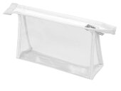 Прозрачная пластиковая косметичка Lucy, белый/прозрачный Прозрачная пластиковая косметичка Lucy, белый/прозрачный