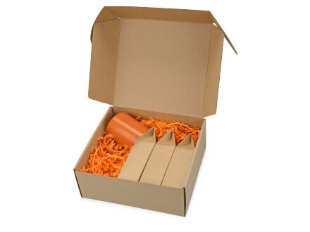 Подарочный набор Tea Trio Superior с тремя видами чая, оранжевый Подарочный набор Tea Trio Superior с тремя видами чая, оранжевый