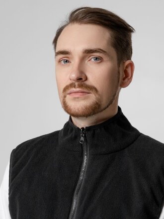 Жилет двусторонний Manifest из светоотражающей ткани, серый Жилет двусторонний Manifest из светоотражающей ткани, серый