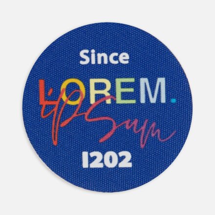 Наклейка тканевая Lunga Round, M, синяя Наклейка тканевая Lunga Round, M, синяя