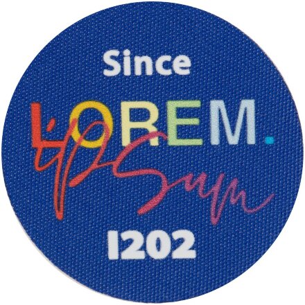 Наклейка тканевая Lunga Round, M, синяя Наклейка тканевая Lunga Round, M, синяя