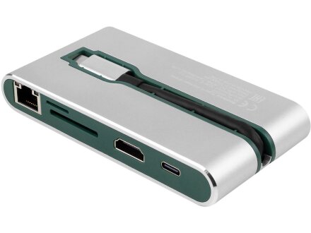 Хаб USB Rombica Type-C Hermes Green Хаб USB Rombica Type-C Hermes Green