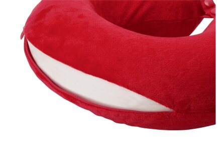 Подушка Basic из микрофибры с эффектом памяти U-shape, красный NEW Подушка Basic из микрофибры с эффектом памяти U-shape, красный NEW
