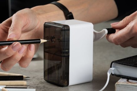 Механическая точилка для карандашей Griffel, белая Механическая точилка для карандашей Griffel, белая