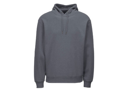 Толстовка с капюшоном оверсайз Lisbon унисекс, темно-серый