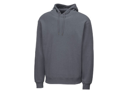Толстовка с капюшоном оверсайз Lisbon унисекс, темно-серый