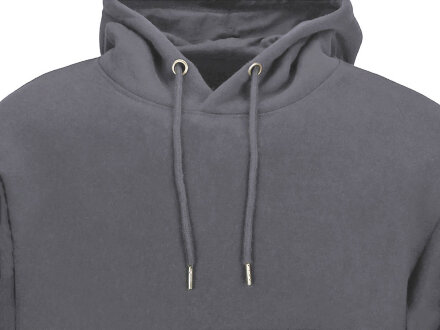 Толстовка с капюшоном оверсайз Lisbon унисекс, темно-серый