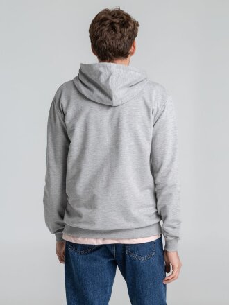 Толстовка на молнии с капюшоном Siverga 2.0, серый меланж Толстовка на молнии с капюшоном Siverga 2.0, серый меланж