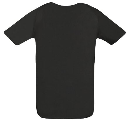 Футболка унисекс Sporty 140, черная Футболка унисекс Sporty 140, черная