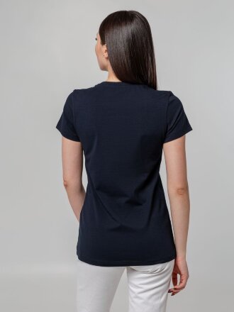 Футболка женская T-bolka Stretch Lady, темно-синяя (navy) Футболка женская T-bolka Stretch Lady, темно-синяя (navy)