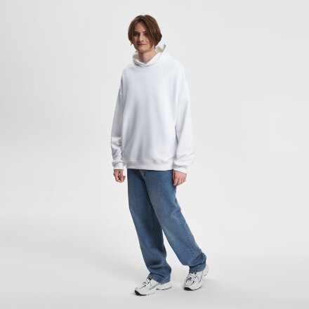 Худи оверсайз унисекс FUSION, белый, размер 3XL/4XL