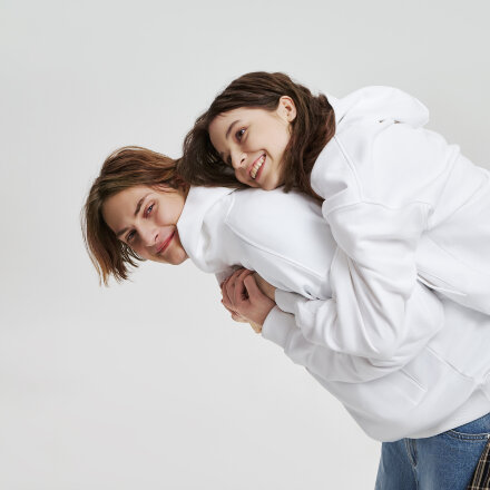 Худи оверсайз унисекс FUSION, белый, размер 3XL/4XL