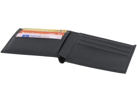 Подарочный набор из шариковой ручки и портмоне, черный Подарочный набор из шариковой ручки и портмоне, черный