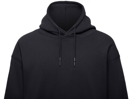 Худи оверсайз Alpha.01 унисекс, черный