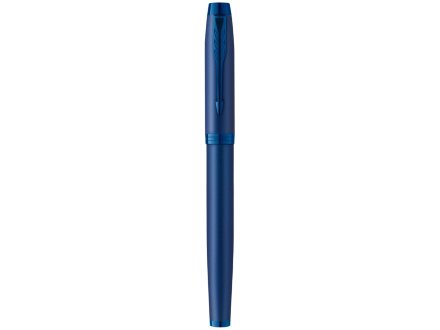 Ручка роллер Parker IM Monochrome Blue, стержень:F, цвет чернил: black, в подарочной упаковке.