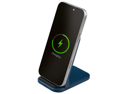 Беспроводное зарядное устройство Foldy, 15 Вт, темно-синий