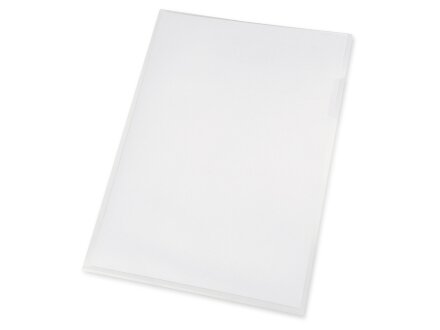 Папка- уголок, для формата А4, плотность 180 мкм, прозрачный матовый Папка- уголок, для формата А4, плотность 180 мкм, прозрачный матовый