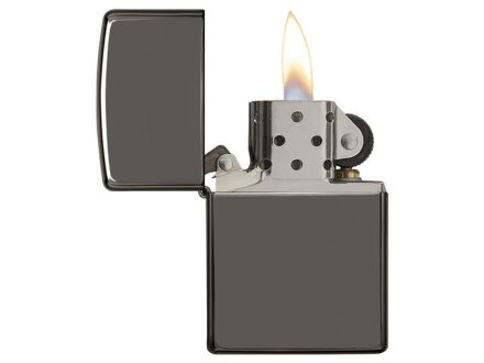 Зажигалка ZIPPO Classic с покрытием Black Ice, латунь/сталь, чёрная, глянцевая, 38x13x57 мм Зажигалка ZIPPO Classic с покрытием Black Ice, латунь/сталь, чёрная, глянцевая, 38x13x57 мм