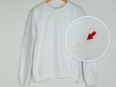 Свитшот Motion унисекс с начесом, белый Свитшот Motion унисекс с начесом, белый