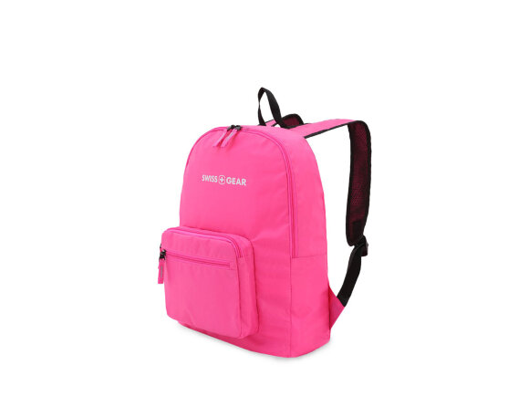 Рюкзак SWISSGEAR складной, полиэстер, 33,5х15,5x40 см, 21 л, розовый с нанесением логотипа